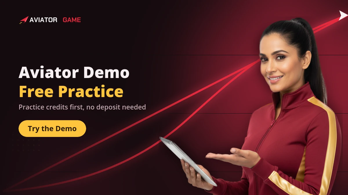 Aviator demo mode running on practice credits with no deposit made